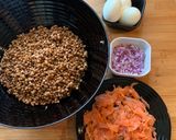 Une image de l'étape 2 de Salade de lentilles truite fumée.