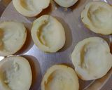 A picture of step 1 of Maxican stuffed potato jackets.