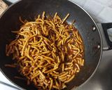 A picture of step 2 of Besan lattha.