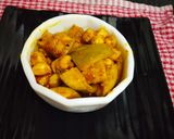 A picture of step 8 of Mango and Chickpeas pickle.