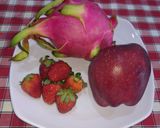 Hình bước làm 1 của món Cơm chiên trái cây