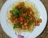 Hình bước làm 3 của món Mỳ Ý gà ^_^