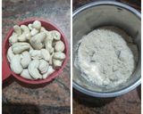A picture of step 2 of Sorghum flour cashew cookies.(jowar flour).