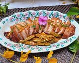 Hình bước làm 4 của món Thịt và đậu bắp nướng