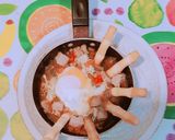 Foto del paso 1 de la receta Huevo escaldado en pimientonada con paté de canard