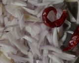 A picture of step 3 of Laal Saag Bhaji.