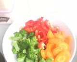 Foto langkah ke 2 dari resep Brokoli Cah Paprika.