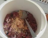 A picture of step 1 of To die for monster burgers#4weekschallenge.#authors marathon.