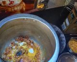 A picture of step 1 of Chanadal with parantha.
