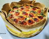Foto del paso 5 de la receta: Pastel de espinacas, cherry y mascarpone en airfryer