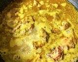 A picture of step 4 of Kancha Aam and Sorse chicken.