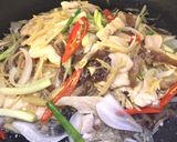 รูปขั้นตอนการทำที่ 3 ของ อกไก่ผัดขิง เห็ดหูหนูสด