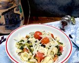 A picture of step 6 of Orecchiette with Broccoli Rabe and Cherry Tomatoes.