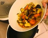Hình bước làm 4 của món Banh canh Nấm (chay mặn dùng được)