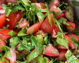 A picture of step 2 of Simple Tabbouleh / parsley & tomato salad.