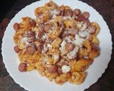 Foto del paso 3 de la receta: Tortellinis rellenos al queso con salchichas