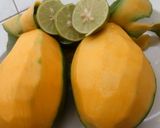 Foto langkah ke 1 dari resep Mangga x jeruk nipis smoothies #pejuangdapur #pedulikankerpayudara.