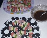 Foto del paso 1 de la receta: Mini brochetes de panchos!! Con lo que había 😁