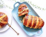 Hình bước làm 4 của món Bánh Mì phomai sốt bơ tỏi