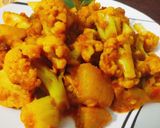 दही आलू गोभी फ्रायड भाजी (Dahi Aloo Gobi Fry Bhaji Recipe In Marathi) रेसिपी स्टेप 3 फोटो
