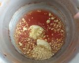 A picture of step 5 of Tomato saar/ tomato curry.