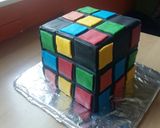 A picture of step 11 of Vickys Rubik's Cube Cake Decoration Idea.