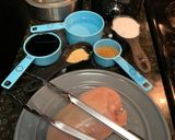 A picture of step 1 of Sweet Soy Chicken over Rice.