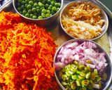 A picture of step 1 of Haldi ki sabji.