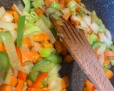 A picture of step 3 of Morrocan inspired chicken Tajine SO GOOOD!.