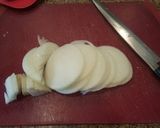 A picture of step 2 of French onion zoodle bake.