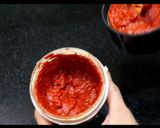 A picture of step 1 of Schezwan pasta.