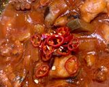 A picture of step 8 of Pasta with Octopus and Eggplant Sauce.