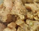 A picture of step 1 of Tandoori chicken toffees.