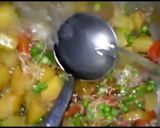 A picture of step 6 of Vegetables rice.
