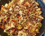 Foto del paso 6 de la receta: Burritos con pimientos y huevo 🌯🌯