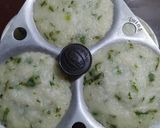A picture of step 3 of Coriander flavoured steamed cakes.