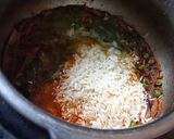 A picture of step 3 of Pudina rice.