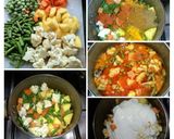 A picture of step 2 of Hydrabadi Vegetables briyani.