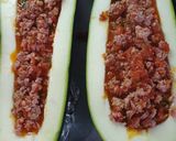 Une image de l'étape 6 de Courgette farcies.