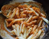 A picture of step 6 of Penne pasta with cheese.