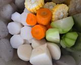 Hình bước làm 2 của món Sườn heo hầm súp rau củ