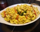 A picture of step 5 of Chicken tikka Macaroni.