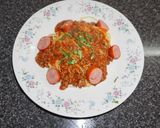 Foto del paso 3 de la receta: Tallarines con salsa de carne y chorizo