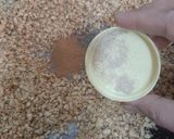 A picture of step 1 of Kunefa filled with Walnuts.