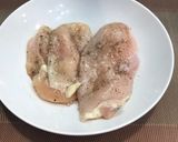 A picture of step 1 of Rosemary Chicken Breasts with Garlic Sauce 🧄.