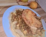 صورة لخطوة 5 من وصفة طاجين الجلبانة بالدجاج على طريقتي الخاصة بنته ولا أروع 😋✨