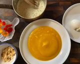 Une image de l'étape 3 de Soupe repas, butternut et oeufs mollets.