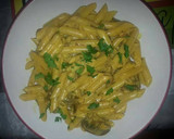 Foto del paso 6 de la receta: Macarrones en salsa de cúrcuma con champiñones