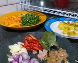 Foto langkah ke 1 dari resep Sayur tauco kacang panjang wortel tahu.