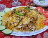 A picture of step 10 of Hyderabadi Biryani.